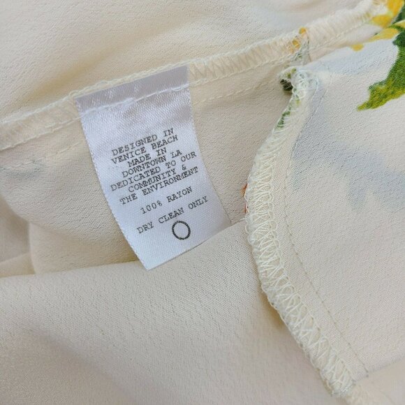 New Flynn Skye Romy Pastel Stems Romper Womens Small Ivory Floral - Picture 7 of 7